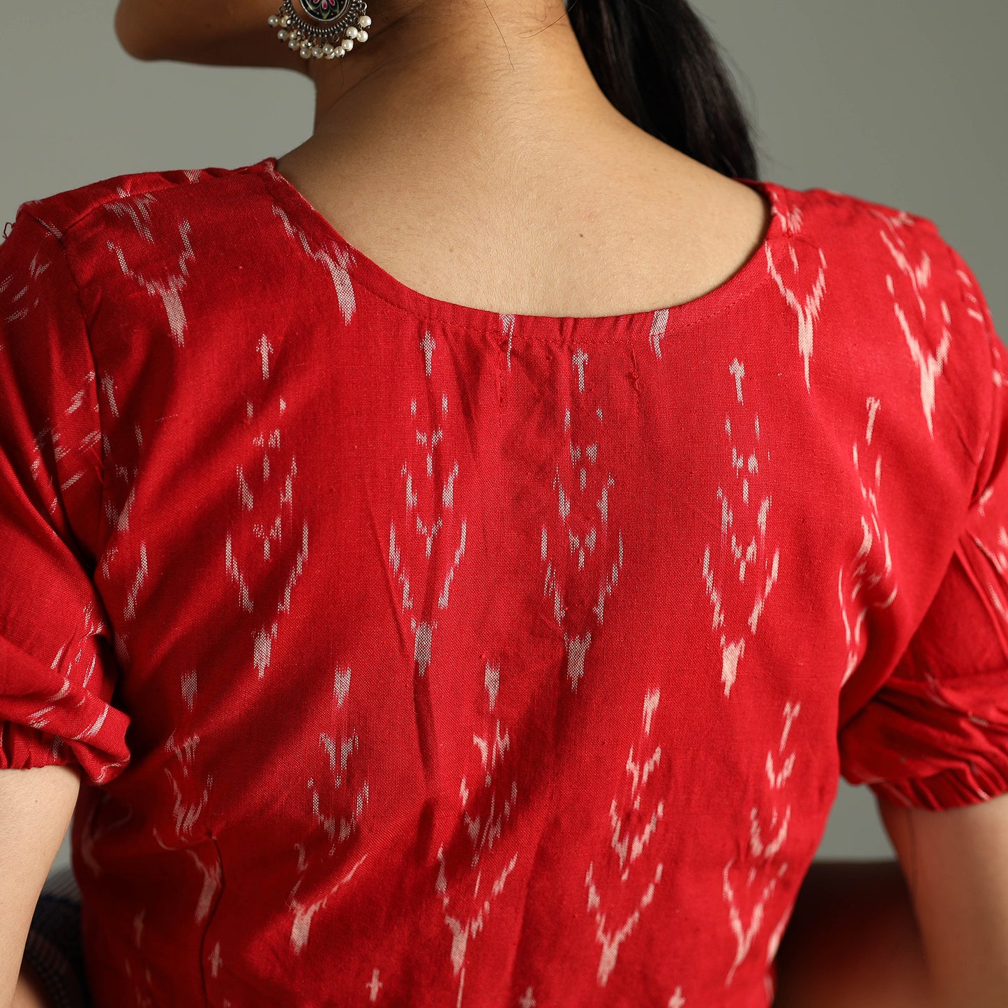 Pochampally Ikat Stitched Blouse
