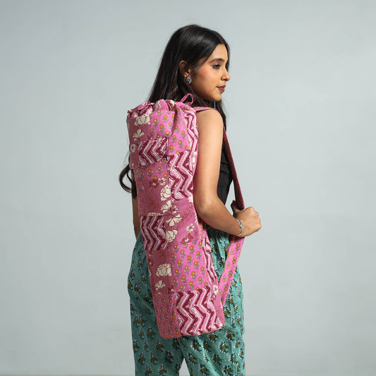 Indian Yoga Mat Bag Handmade Yoga Gift Or Birthday Cotton Yoga Mat Bag Hand  Block Green Printed at Rs 800/piece, bags in Jaipur