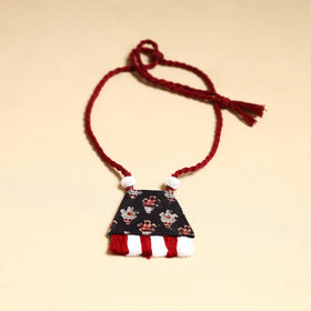 Multicolor - handmade fabart necklace set 15 - handcrafted