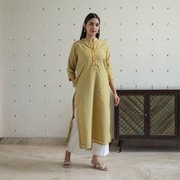 Aarohi Light Mehndi Green Mangalagiri Cotton Kurta