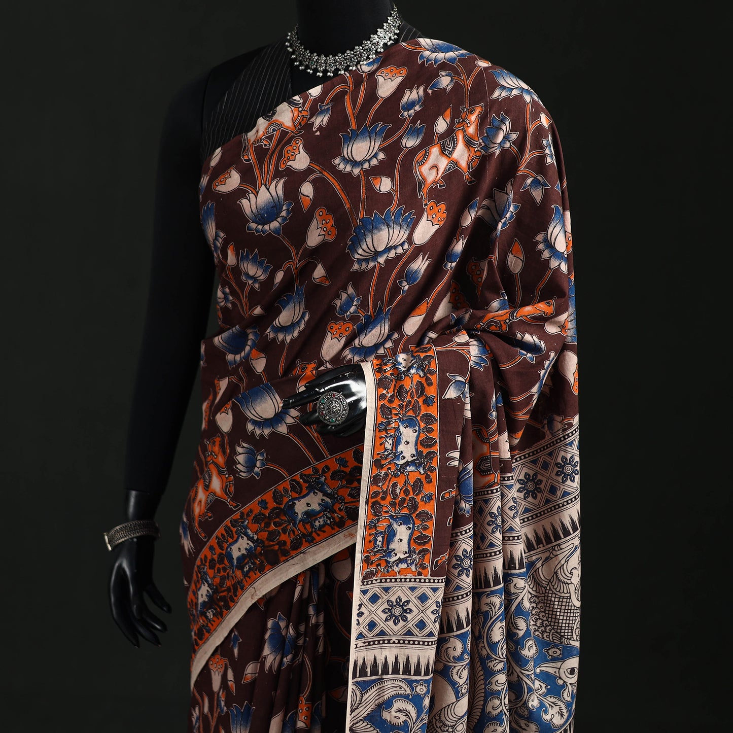 Kalamkari Printed Cotton Saree 91