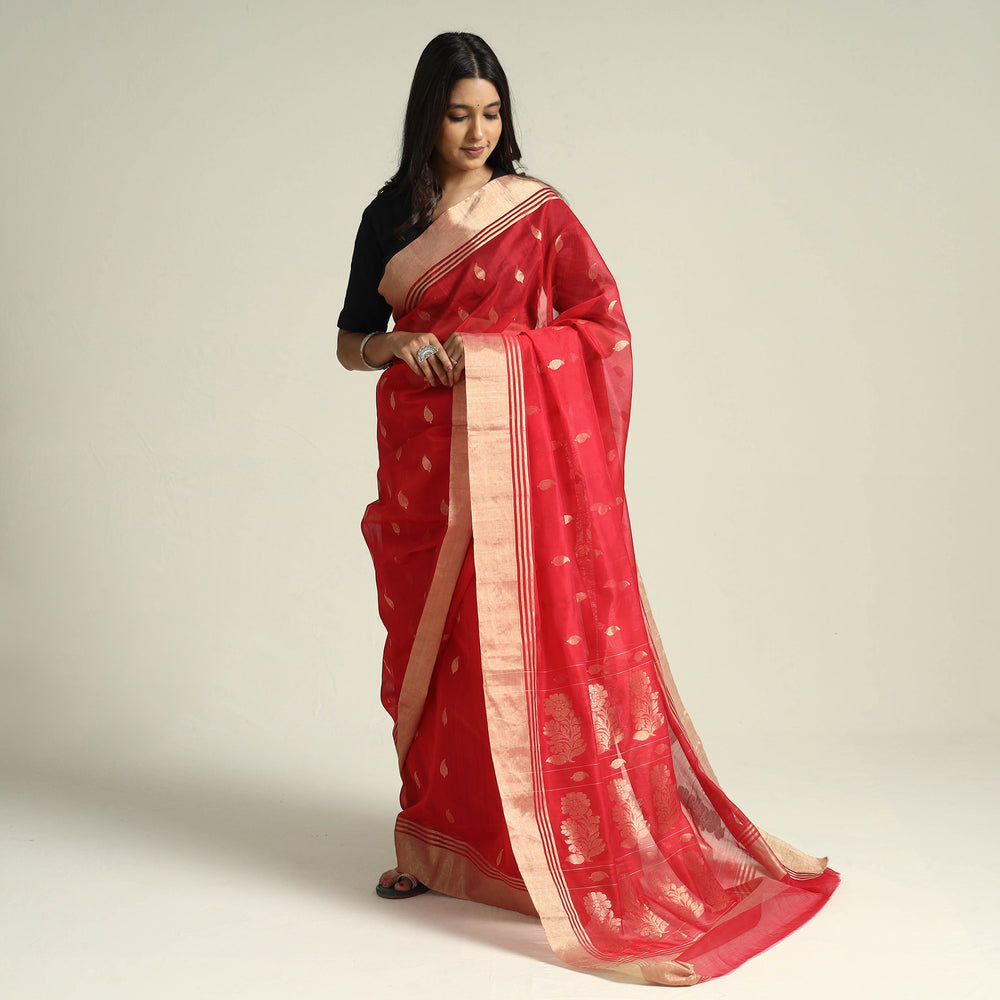 chanderi silk saree