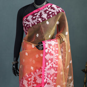 Bengal Pure Muslin Handloom Jamdani Saree 25