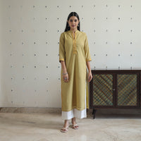 Aarohi Light Mehndi Green Mangalagiri Cotton Kurta