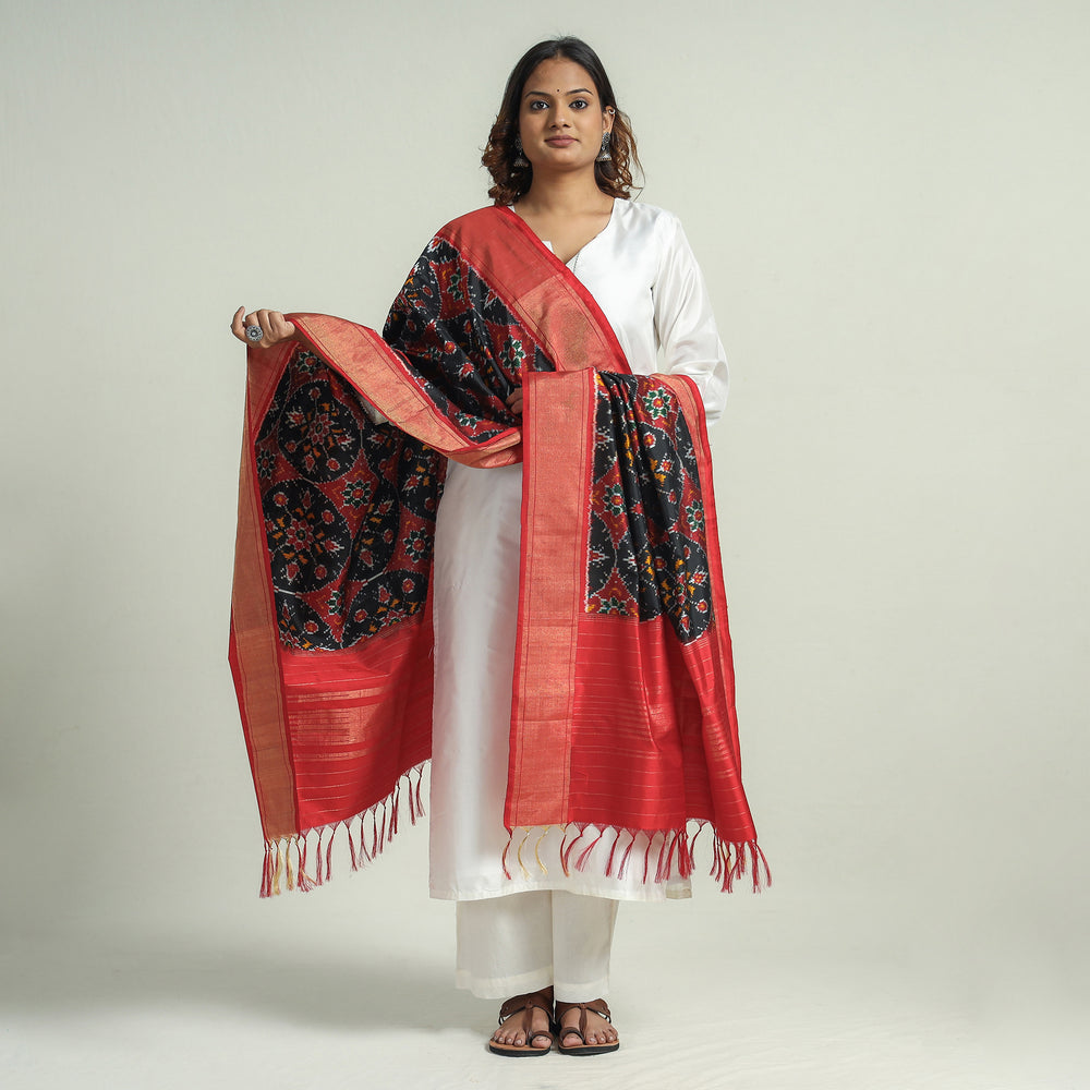 ikat silk dupatta