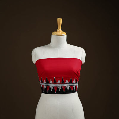 Bengal Kantha Hand Embroidered Cotton Blouse Piece 25