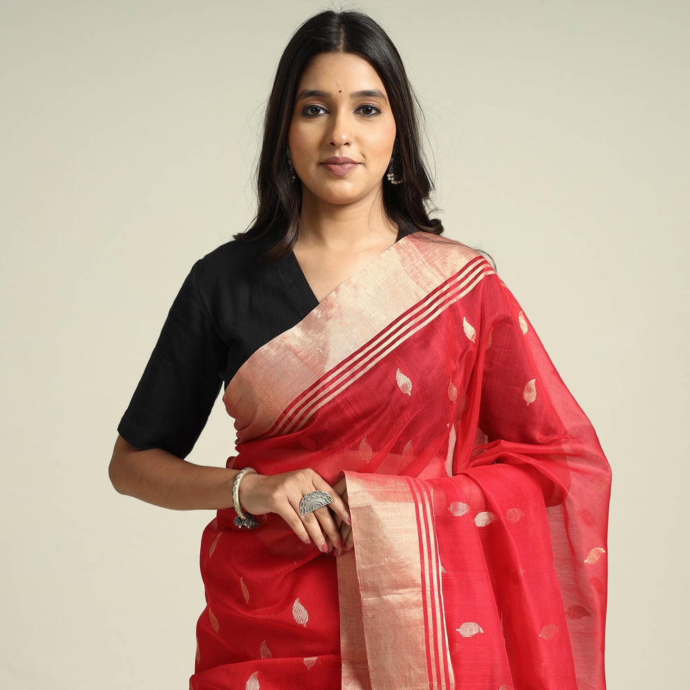 chanderi silk saree