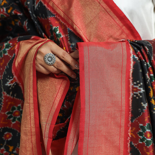 ikat silk dupatta