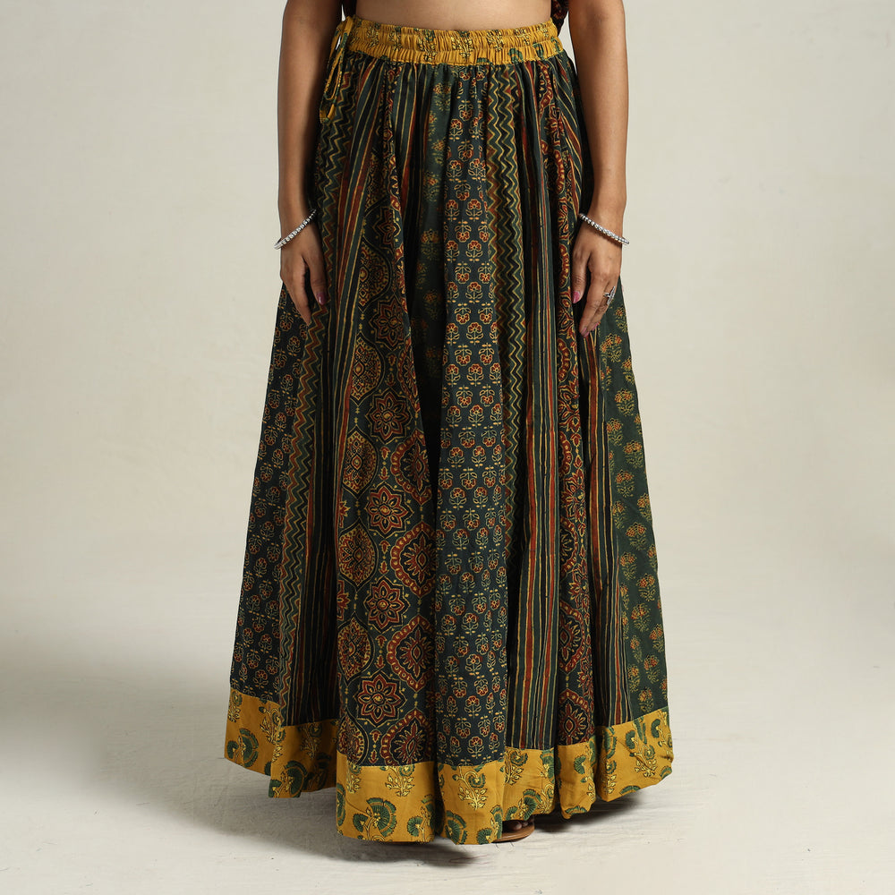 Ajrakh Patchwork Skirt 