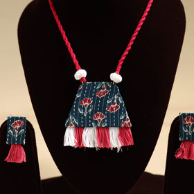 Buy Handmade Fabart Necklace Set