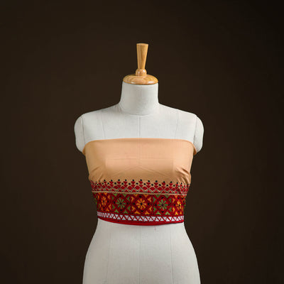 Bengal Kantha Hand Embroidered Cotton Blouse Piece 27