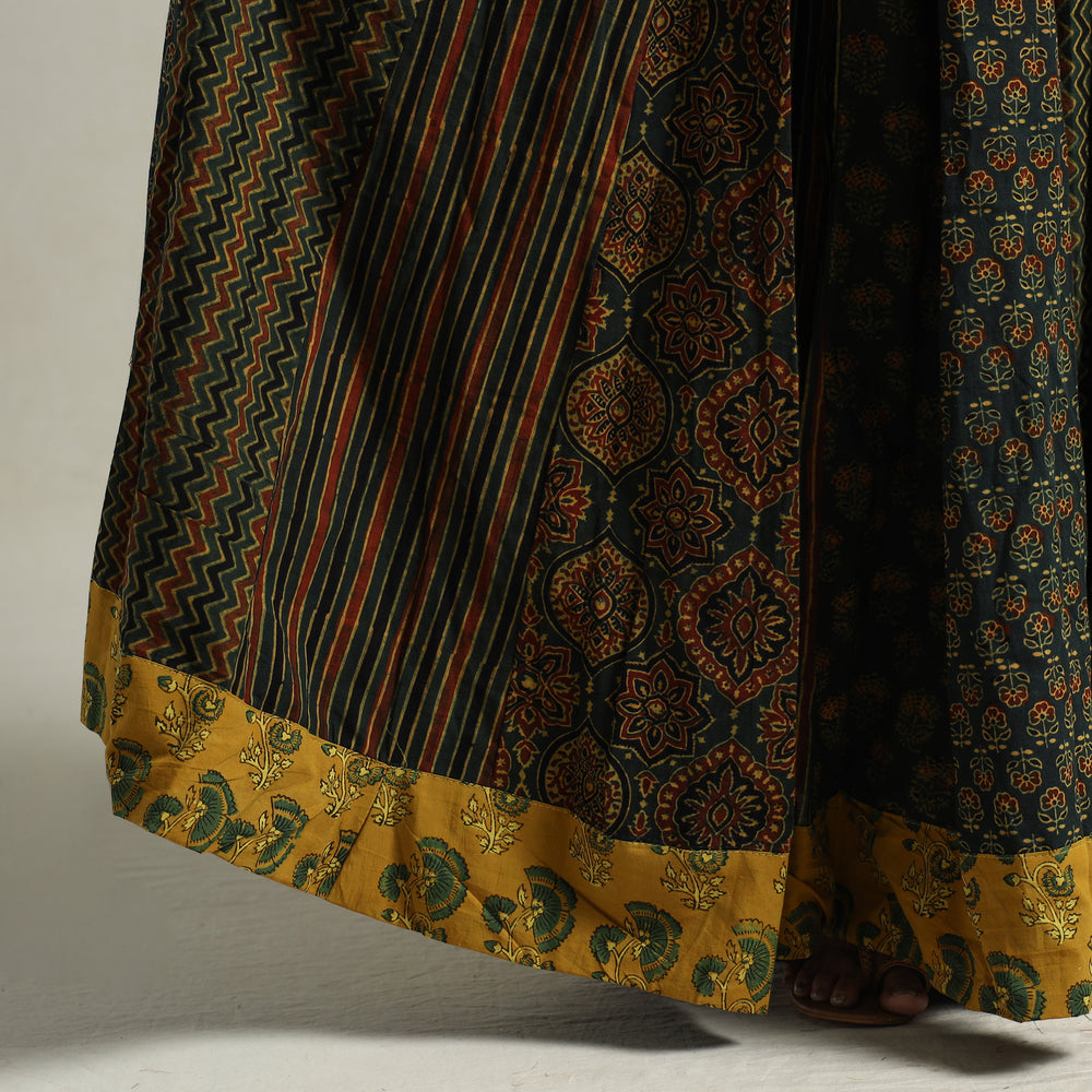 Ajrakh Patchwork Skirt 