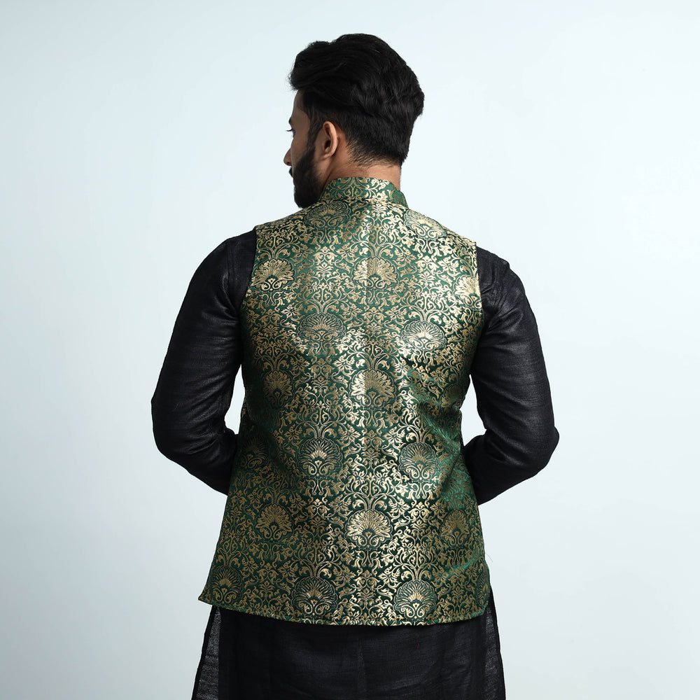 silk nehru jacket