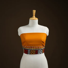 Bengal Kantha Hand Embroidered Cotton Blouse Piece 28