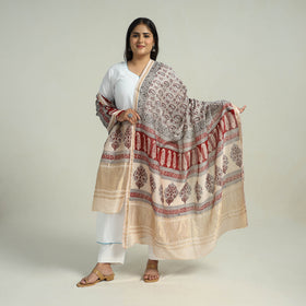  Authentic Bagh Print Silk Dupatta 
