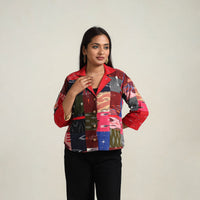 Patchwork Pochampally Ikat Women's Jacket 02