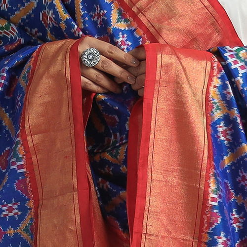 ikat silk dupatta