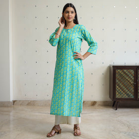 Buy Jaipur Printed Cotton Straight Kurta Online l iTokri.com