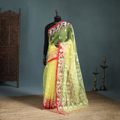 Bengal Pure Muslin Handloom Jamdani Saree 27