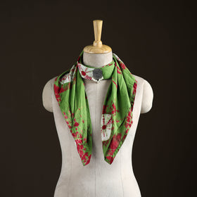 Shibori Tie-Dye Cotton Brooch Scarf 22