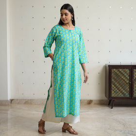 Buy Jaipur Printed Cotton Straight Kurta Online l iTokri.com