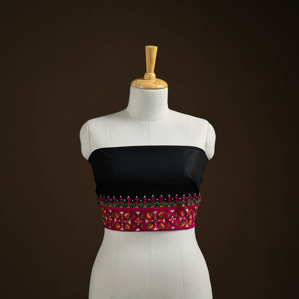 Bengal Kantha Hand Embroidered Cotton Blouse Piece 32