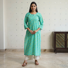 Buy Jaipur Printed Cotton Straight Kurta Online l iTokri.com