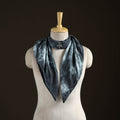 Shibori Tie-Dye Cotton Brooch Scarf 23
