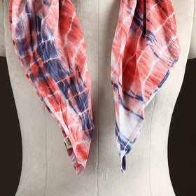 Shibori Tie-Dye Cotton Brooch Scarf 24