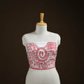 Bengal Kantha Hand Embroidered Cotton Blouse Piece 34