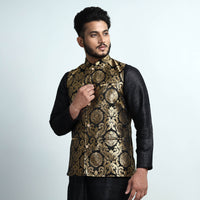 silk nehru jacket