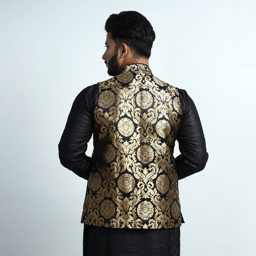 silk nehru jacket