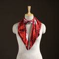 Shibori Tie-Dye Cotton Brooch Scarf 26