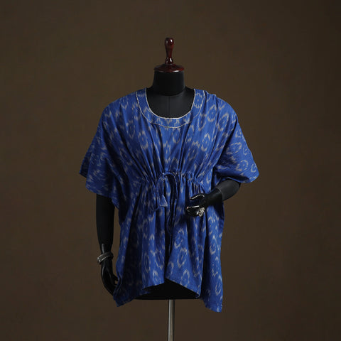 Pochampally Ikat Gota Work Cotton Kaftan (Short) 26