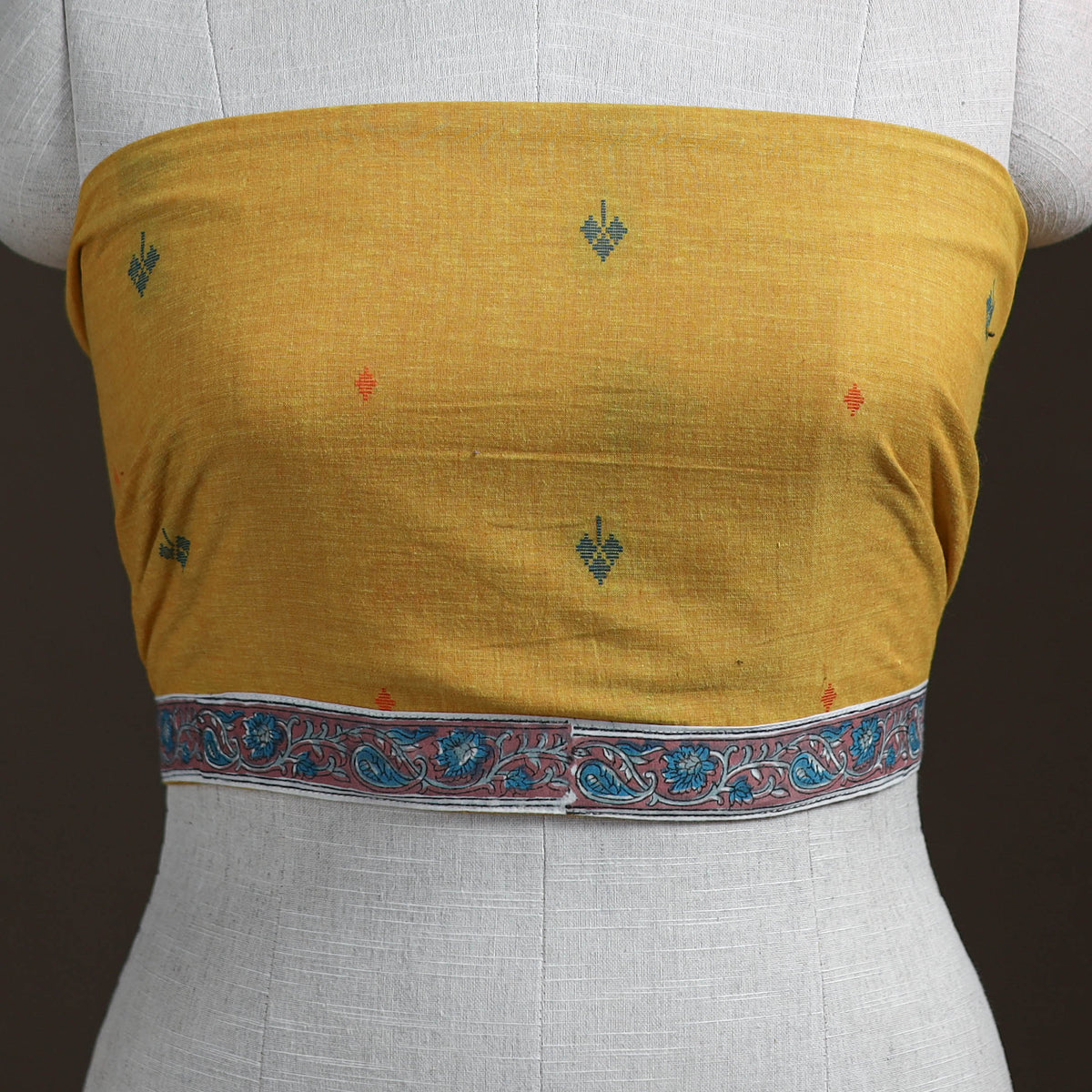 Jacquard Weave Cotton Blouse Piece 19