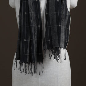 Phulia Jamdani Pure Handloom Cotton Stole with Tassels 16