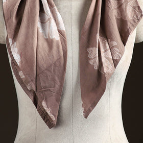Shibori Tie-Dye Cotton Brooch Scarf 30
