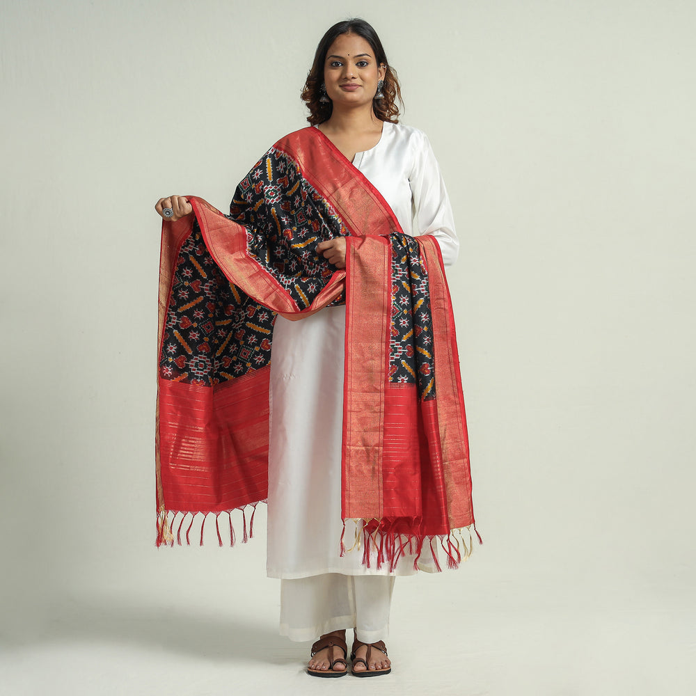 ikat silk dupatta