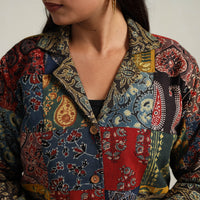 Patchwork Ajrakh Print Women's Jacket 04