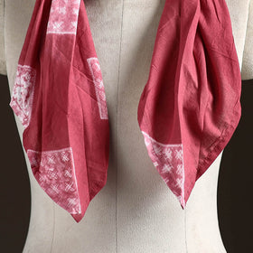 Shibori Tie-Dye Cotton Brooch Scarf 35
