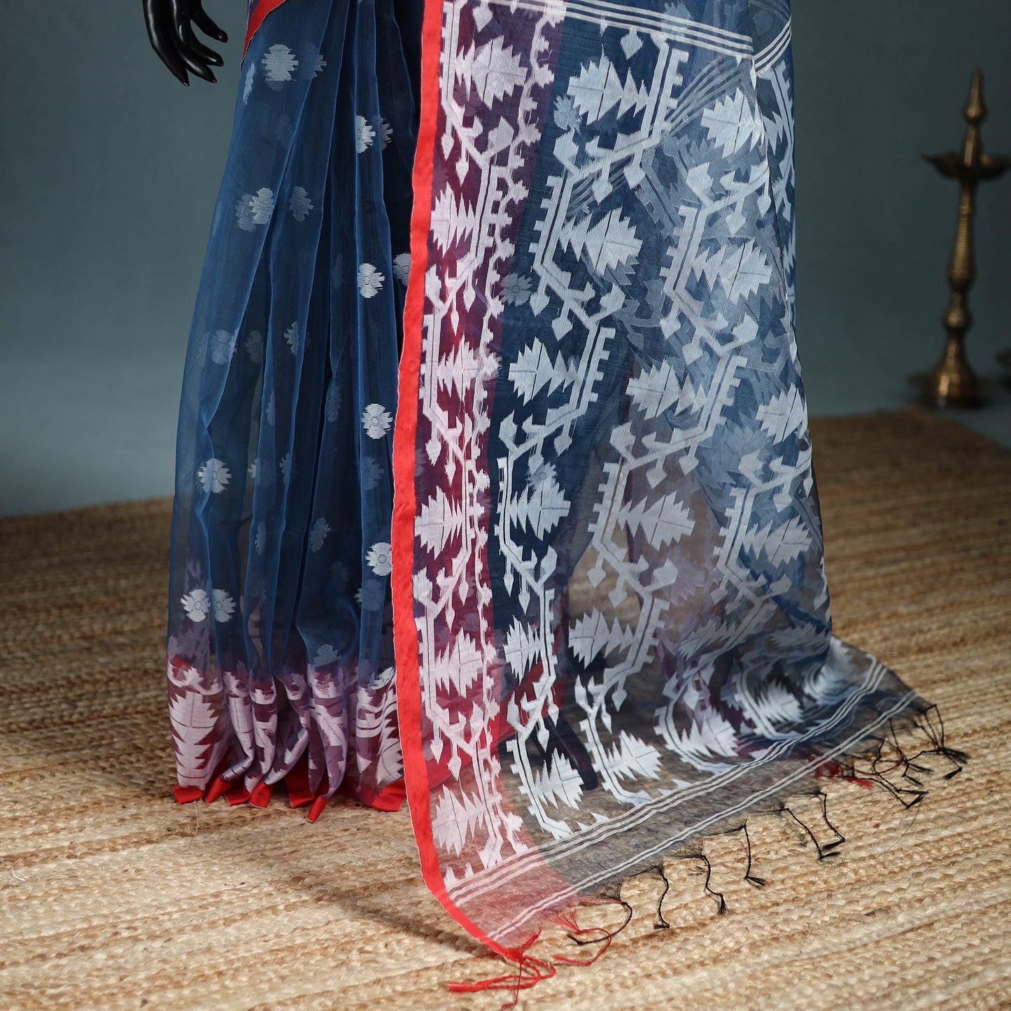 Bengal Pure Muslin Handloom Jamdani Saree 29