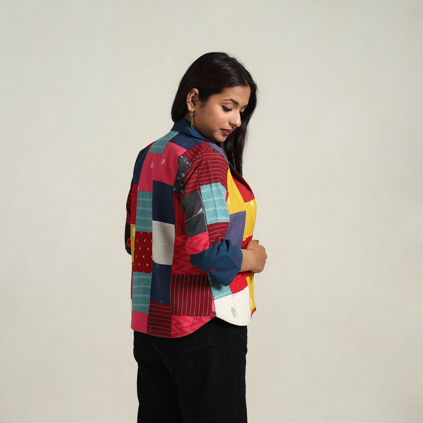 Patchwork Jacquard Women's Jacket 05