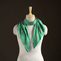 Shibori Tie-Dye Cotton Brooch Scarf 37