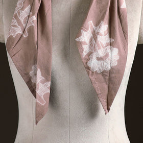Shibori Tie-Dye Cotton Brooch Scarf 38