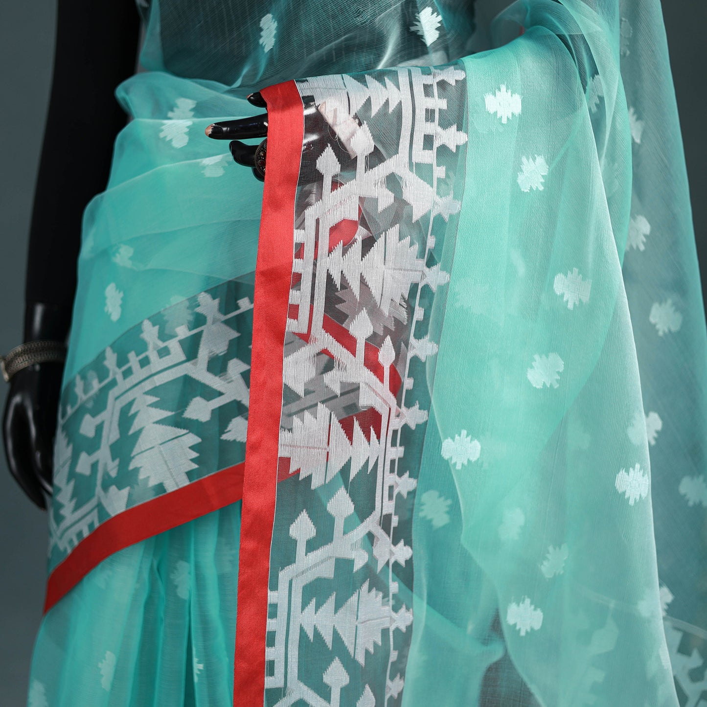 Bengal Pure Muslin Handloom Jamdani Saree 30