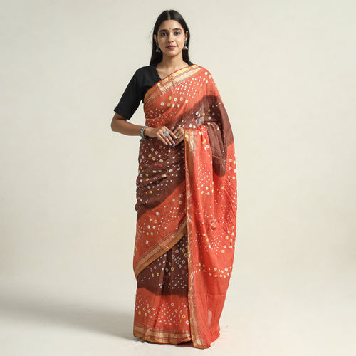 bandhani saree