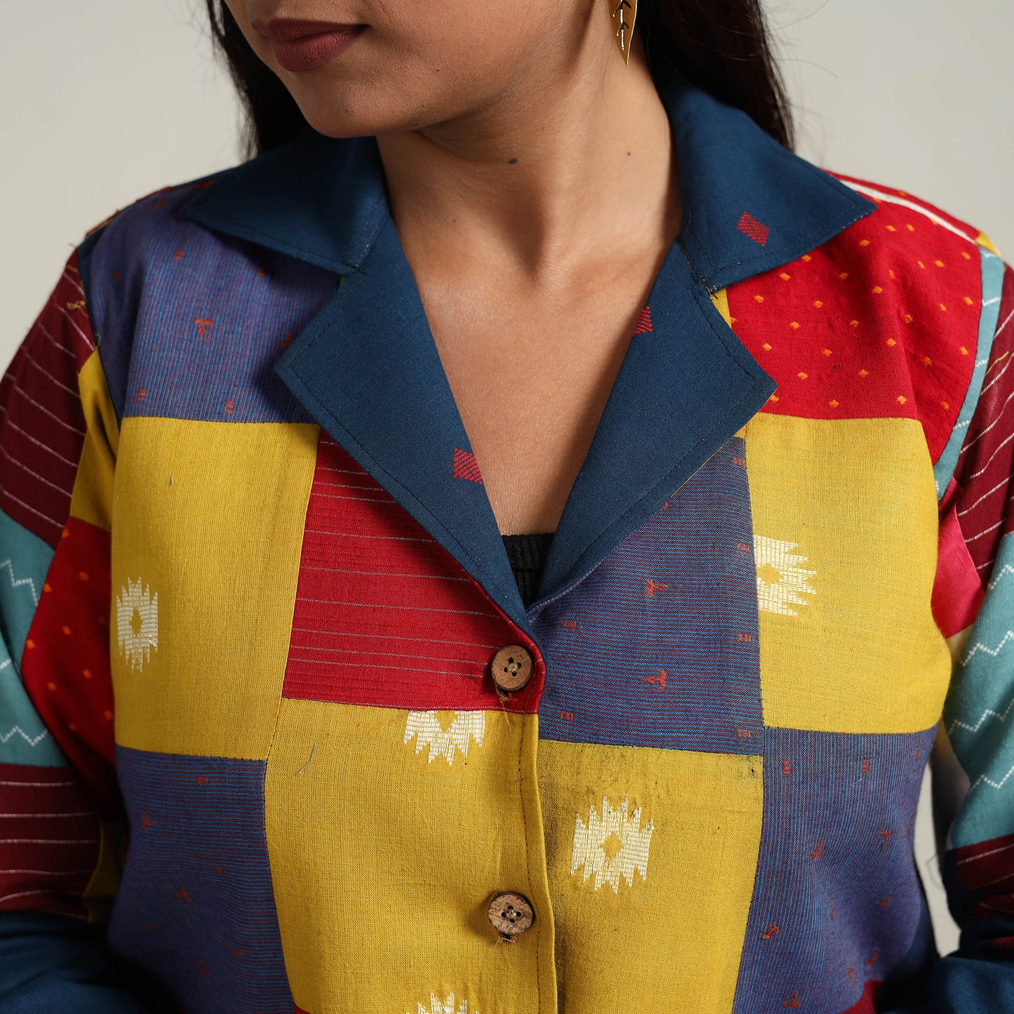 Patchwork Jacquard Women's Jacket 05