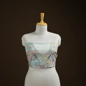 Bengal Kantha Hand Embroidered Cotton Blouse Piece 47
