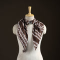 Shibori Tie-Dye Cotton Brooch Scarf 41