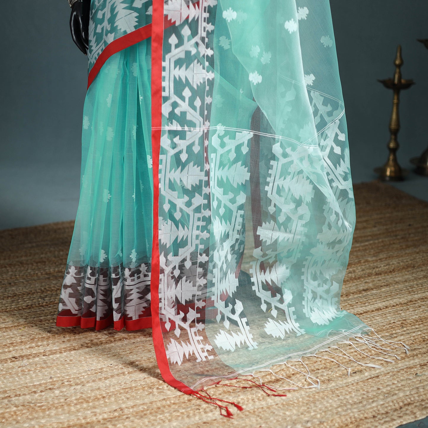 Bengal Pure Muslin Handloom Jamdani Saree 30